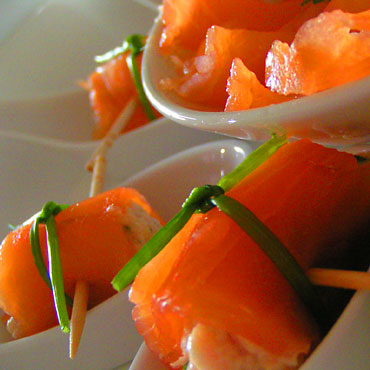 bouc&eacute;es de saumon