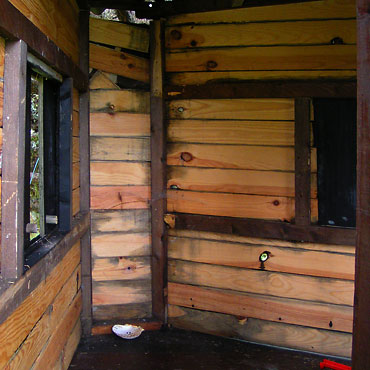 intérieur de la cabane