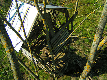 toit de la cabane