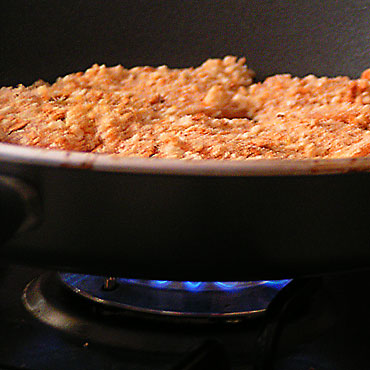 cuire le poulet pan&eacute;