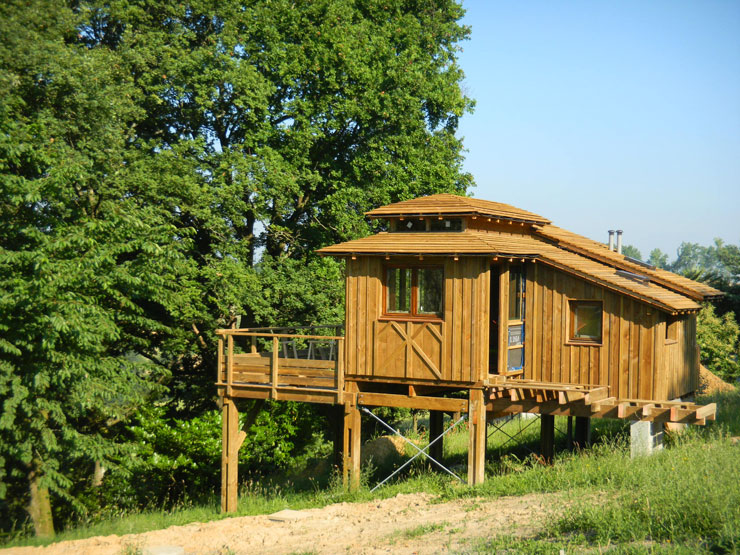 cabane en construction