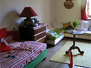 les lits dans la chambre