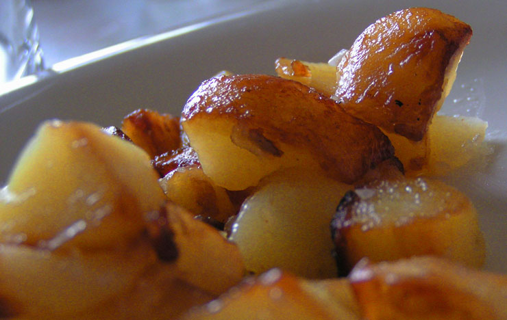 Les patates roties en image