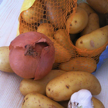 pommes de terre oignon