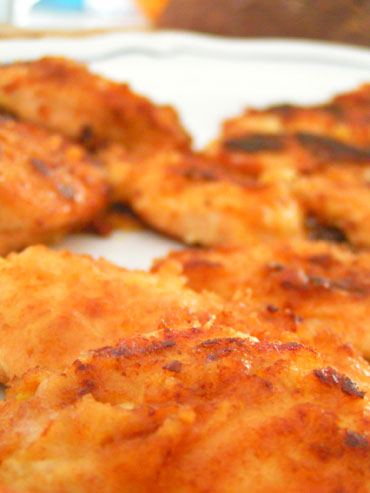 recette poulet pan&eacute; et &agrave; la moutarde