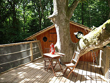 terrasse de la cabane de Kermenguy